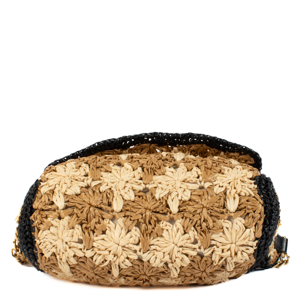 Gucci Raffia Crochet GG Marmont Bag