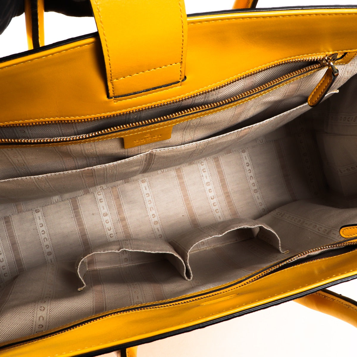 Gucci Yellow Bright Diamante Tote Bag