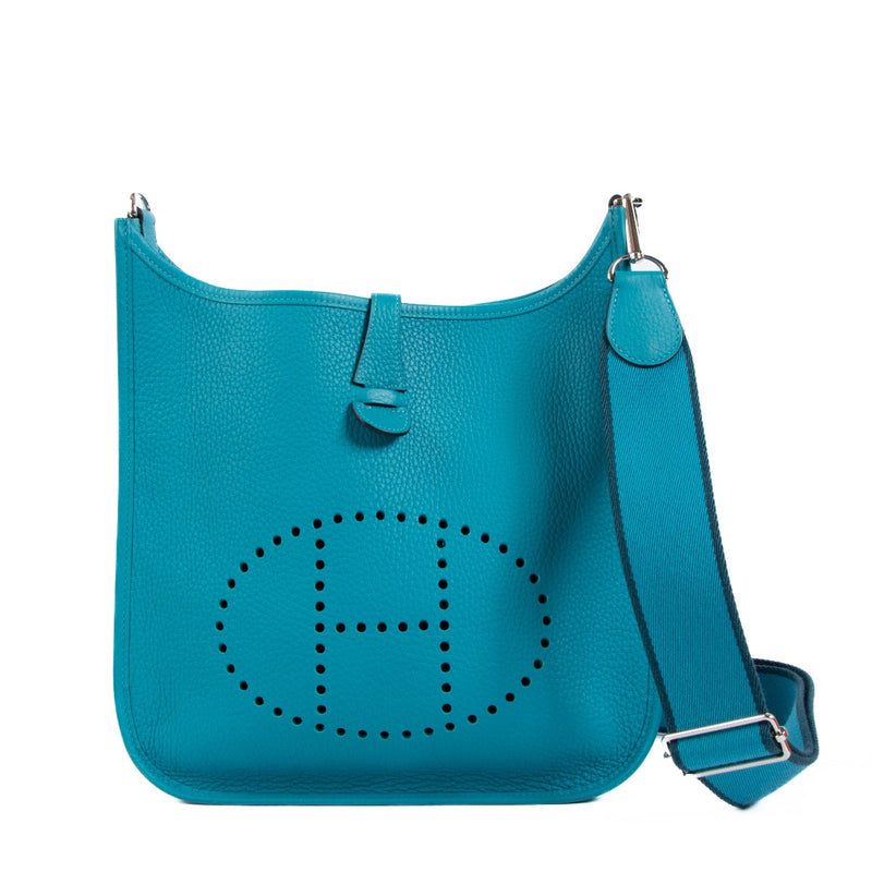 Hermès Evelyne III 29 Turquoise Clemence PHW