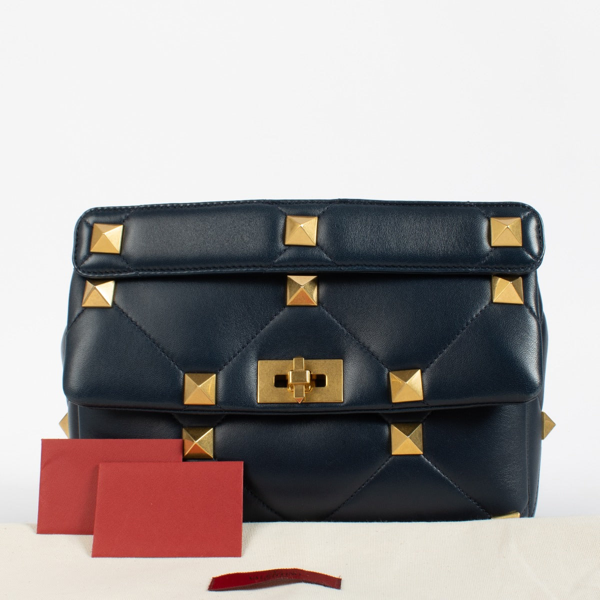 Valentino Garavani Blauwe Grote Roman Stud Tas