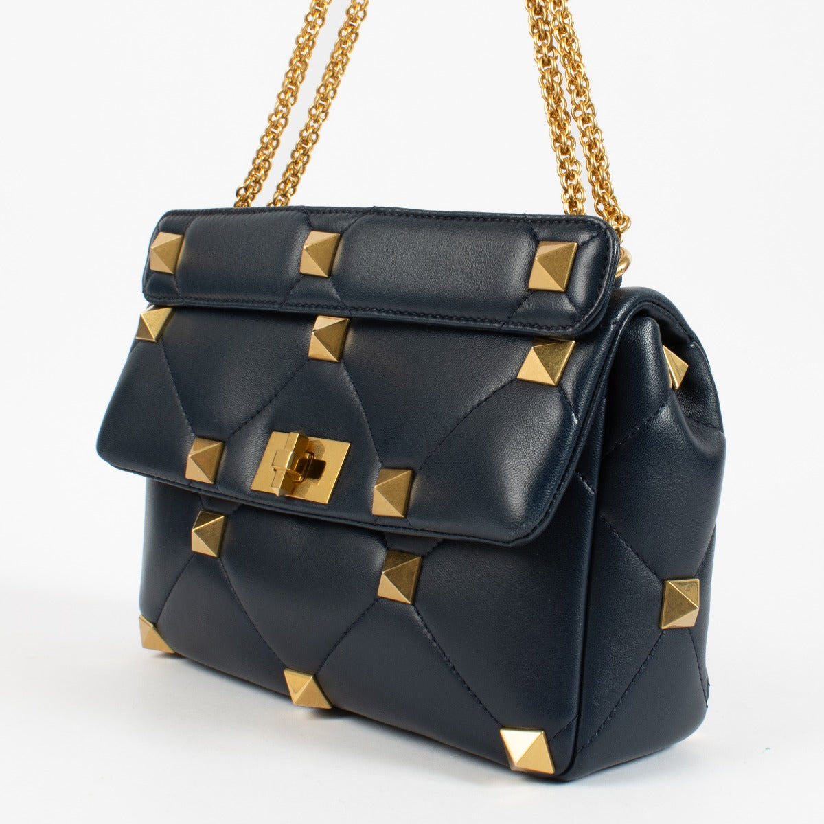 Valentino Garavani Blauwe Grote Roman Stud Tas