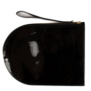Shop safe online at Labellov in Antwerp and Knokke this 100% authentic second hand Delvaux Black Patent D Pouch