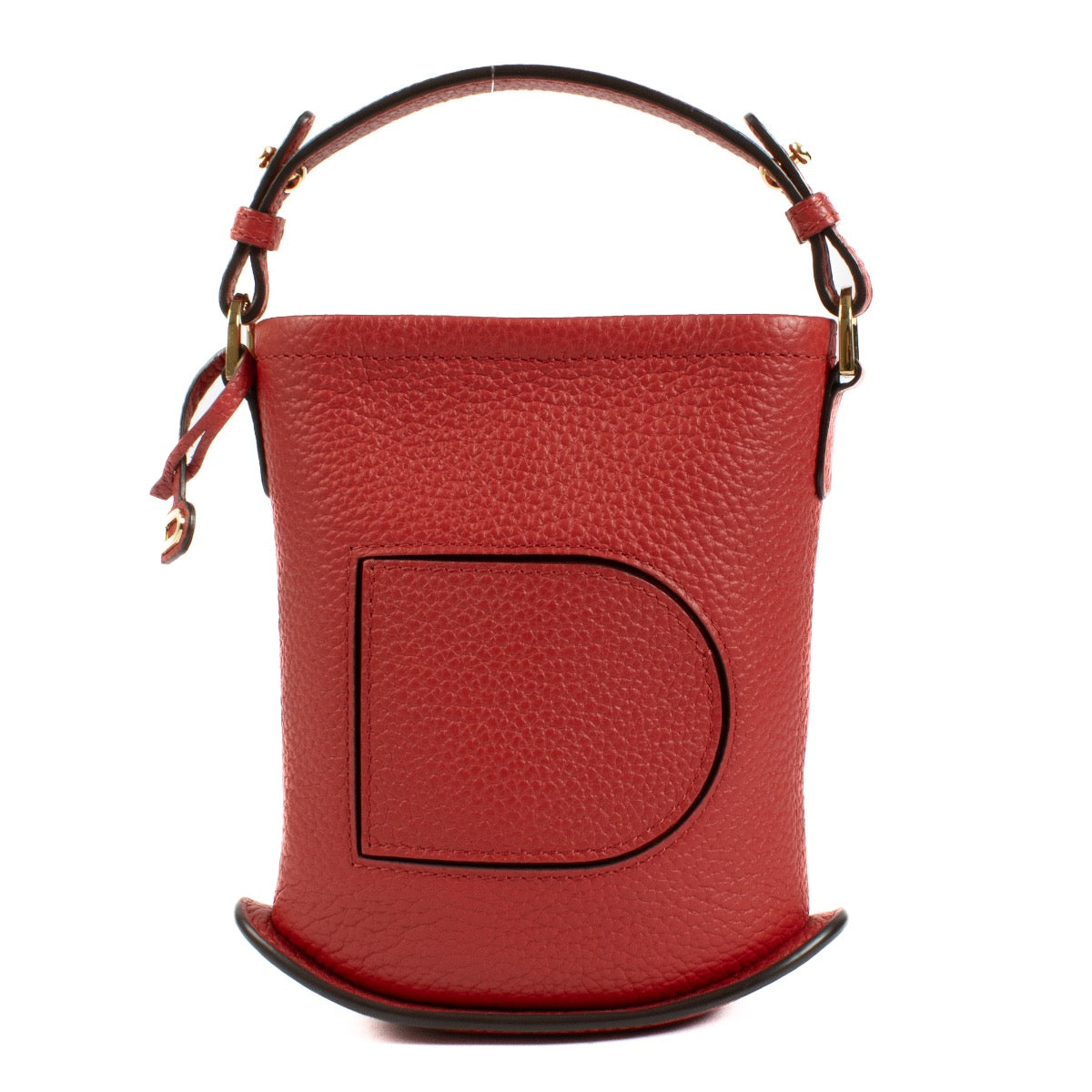 Buy authentic second hand Delvaux Red Leather Pin Toy Bag at Labellov.com