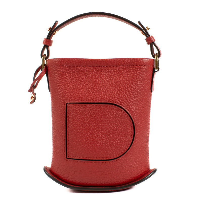Buy authentic second hand Delvaux Red Leather Pin Toy Bag at Labellov.com