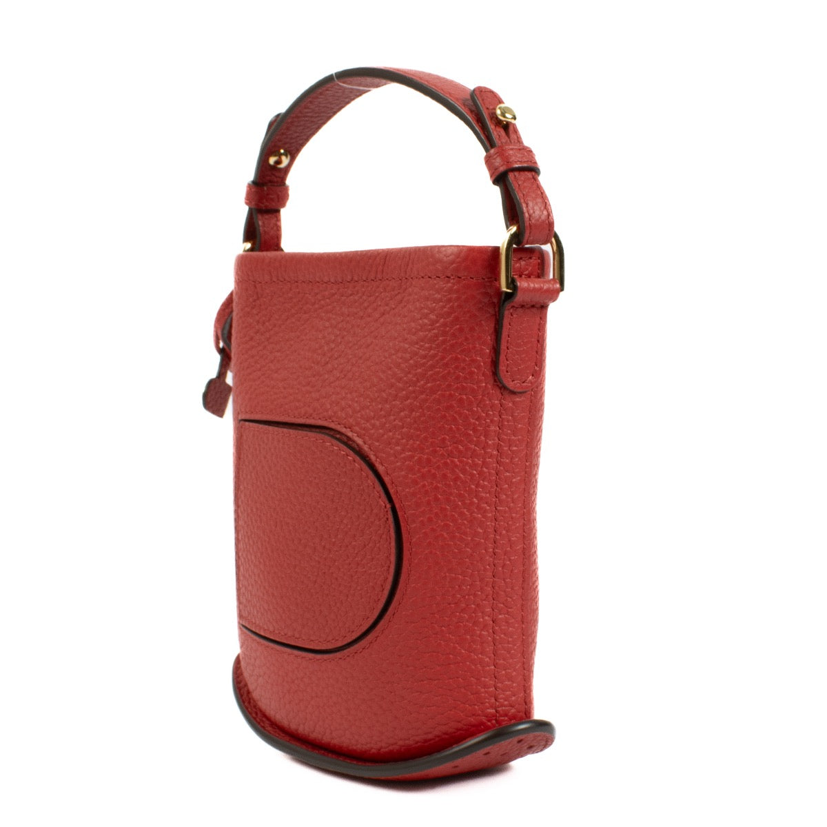Buy authentic second hand Delvaux Red Leather Pin Toy Bag at Labellov.com
