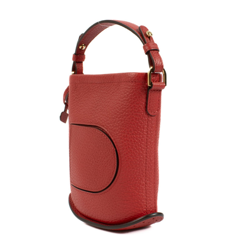 Buy authentic second hand Delvaux Red Leather Pin Toy Bag at Labellov.com