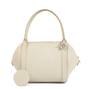 Shop safe online at Labellov in Antwerp and Knokke this 100% authentic second hand Delvaux Cream Mini Perle Top Handle Bag