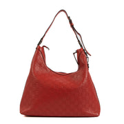 Shop 100% authentic second-hand Gucci GG Red Guccissima Leather Charm Hobo Bag on Labellov.com