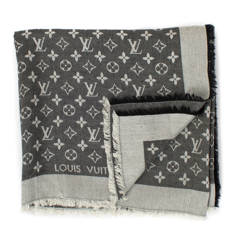 Louis Vuitton Black Monogram Classic Shawl