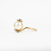 Authentic pre-loved Louis Vuitton Gold Tone Metal Speedy Pearl Ring - Size 55 on Labellov.com