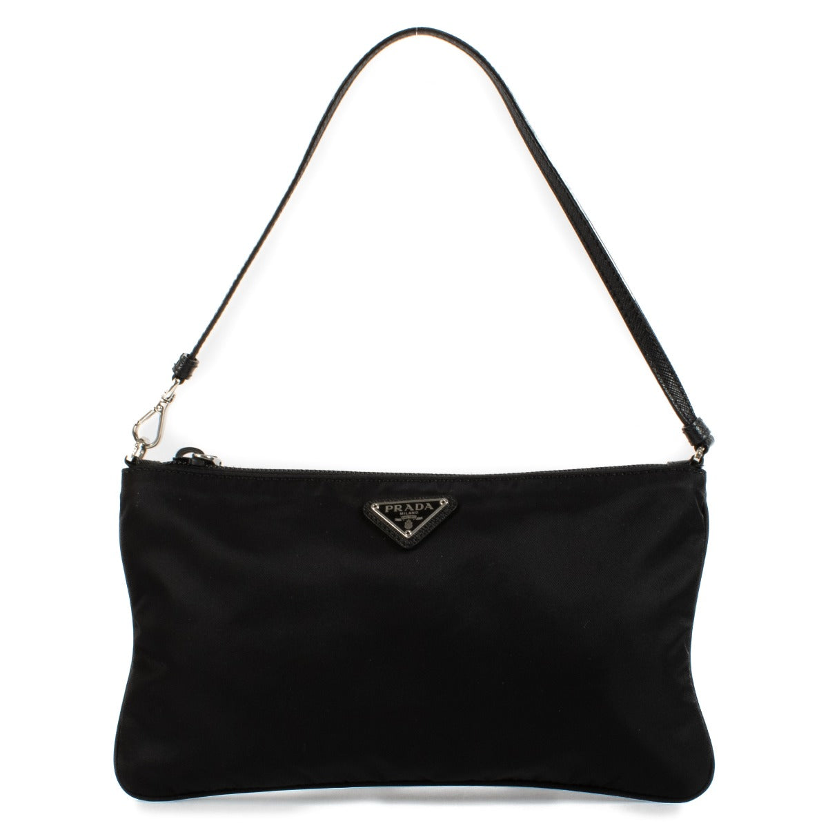 Shop safe online at Labellov in Antwerp, Brussels and Knokke this 100% authentic second hand Prada Black Nylon Mini Shoulder Bag