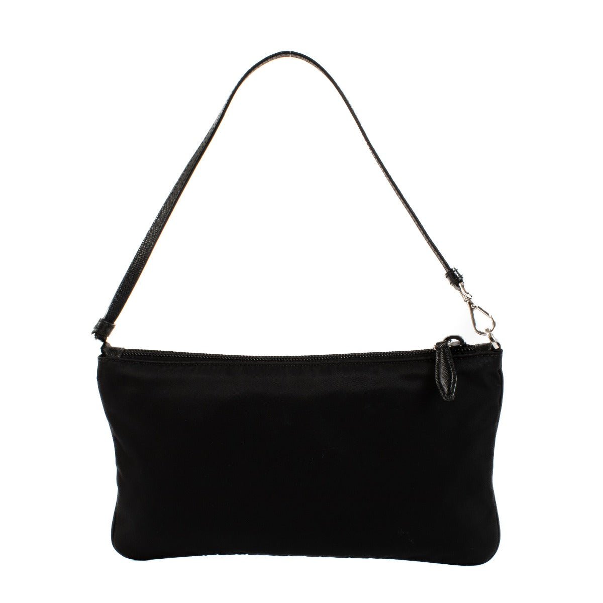 Shop safe online at Labellov in Antwerp, Brussels and Knokke this 100% authentic second hand Prada Black Nylon Mini Shoulder Bag