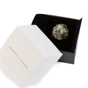 Shop safe online at Labellov in Antwerp, Brussels and Knokke this 100% authentic second hand Wouters & Hendrix Silver Labradorite Feather Ring
