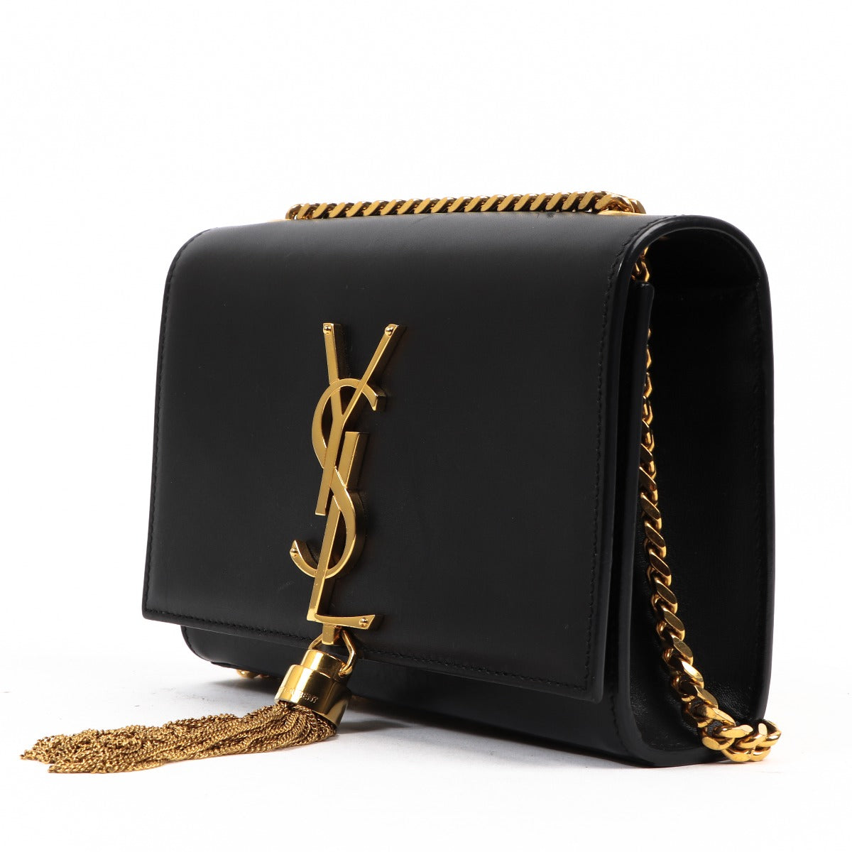 Saint Laurent Black Kate Tassel Small Bag