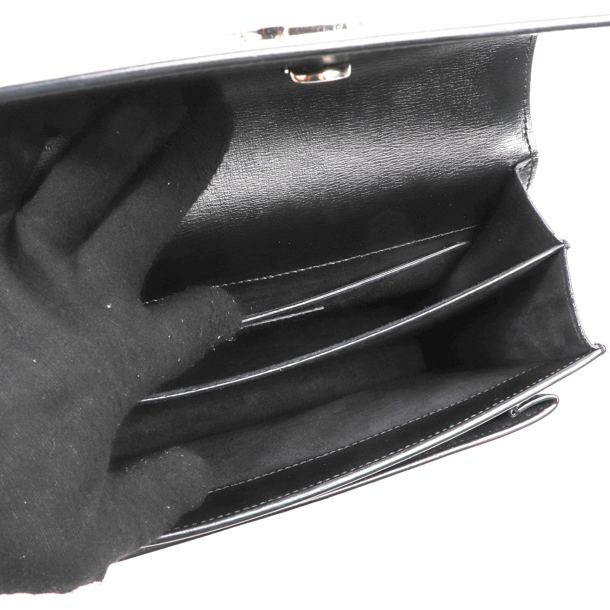 Saint Laurent Black Sunset Medium Chain Bag