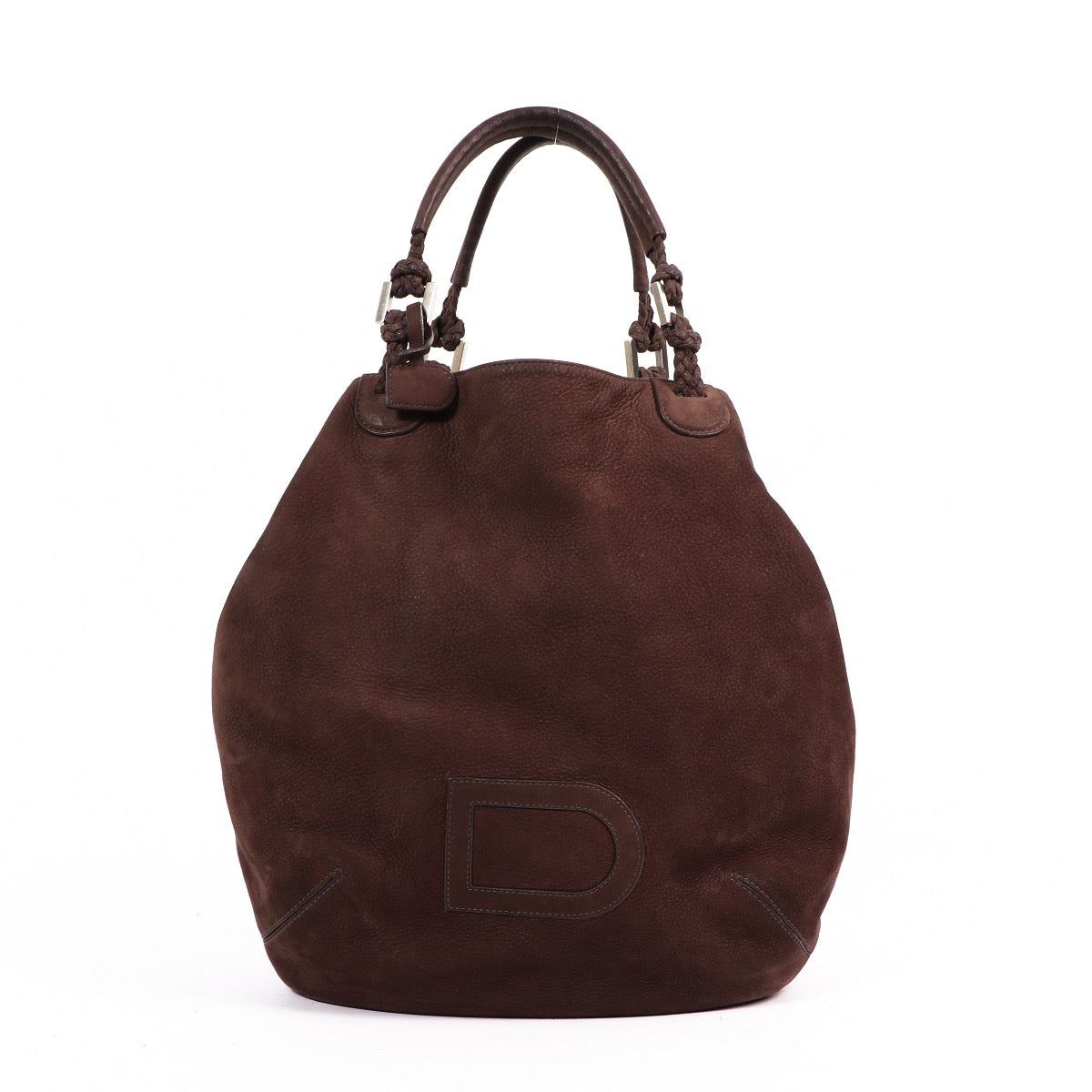 Shop safe online at Labellov in Antwerp this 100% authentic second hand Delvaux Brown Louise Cabas GM