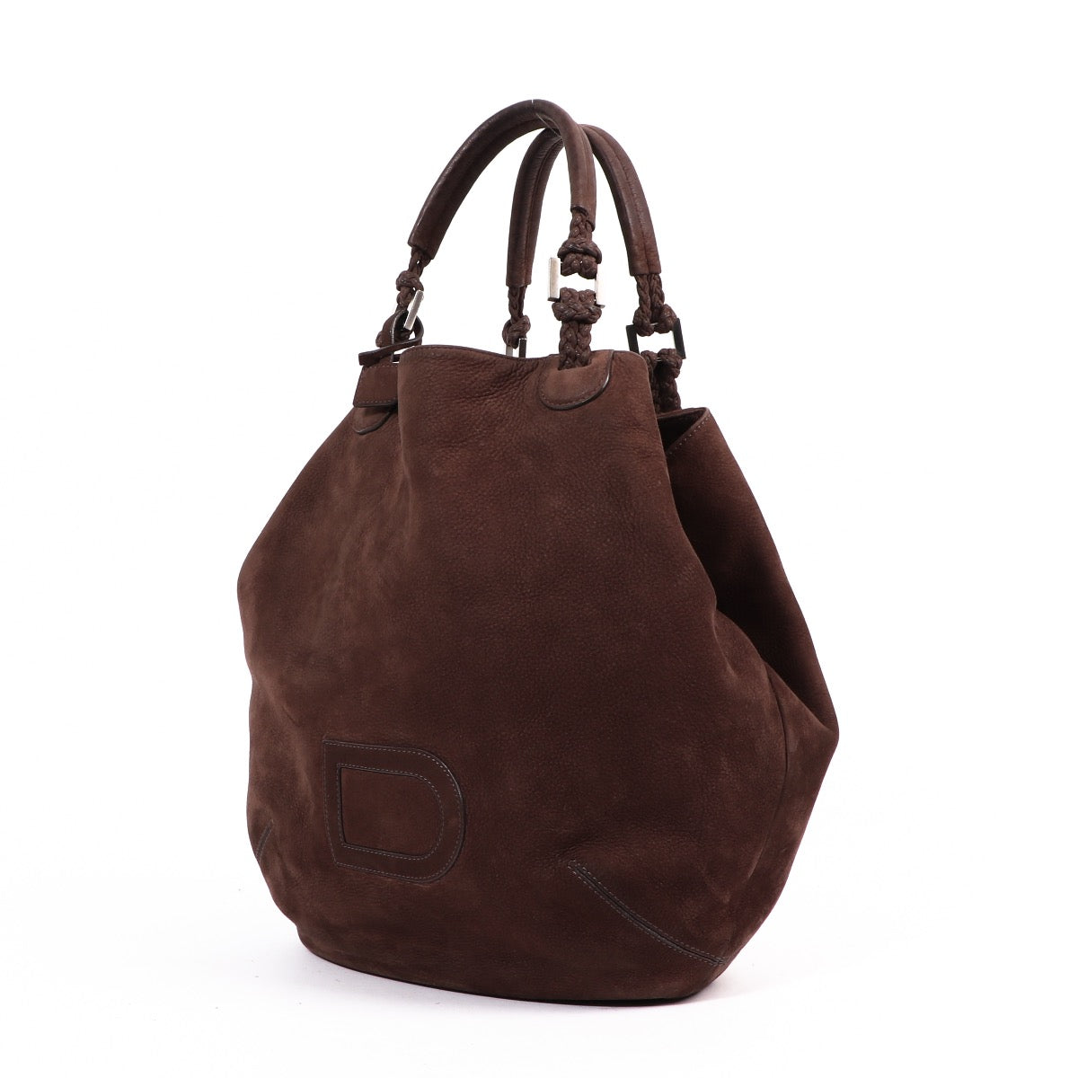 Shop safe online at Labellov in Antwerp this 100% authentic second hand Delvaux Brown Louise Cabas GM