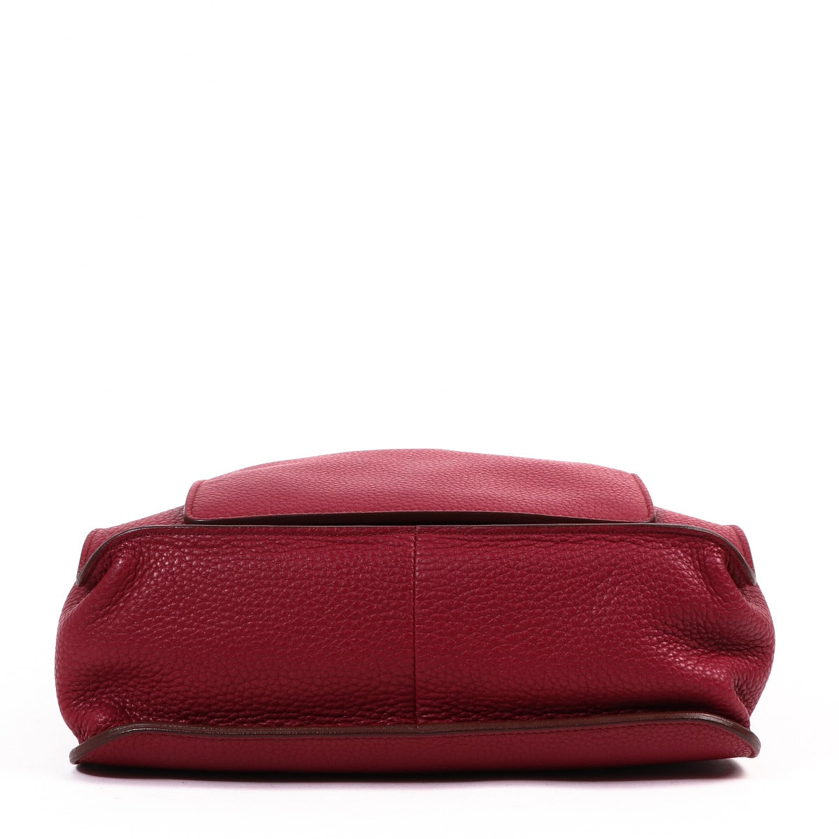 Shop safe online at Labellov in Antwerp this 100% authentic second hand Hermès Rubis/Fauve Taurillon Clemence/Hunter Sac Marwari PM