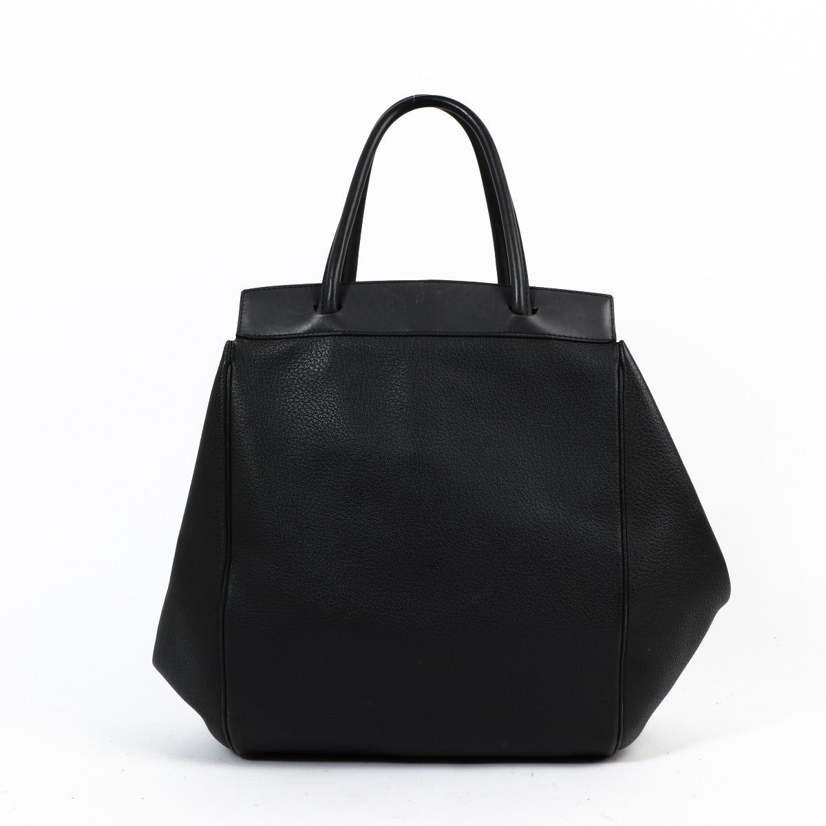 Delvaux Grey Leather Fold Handbag