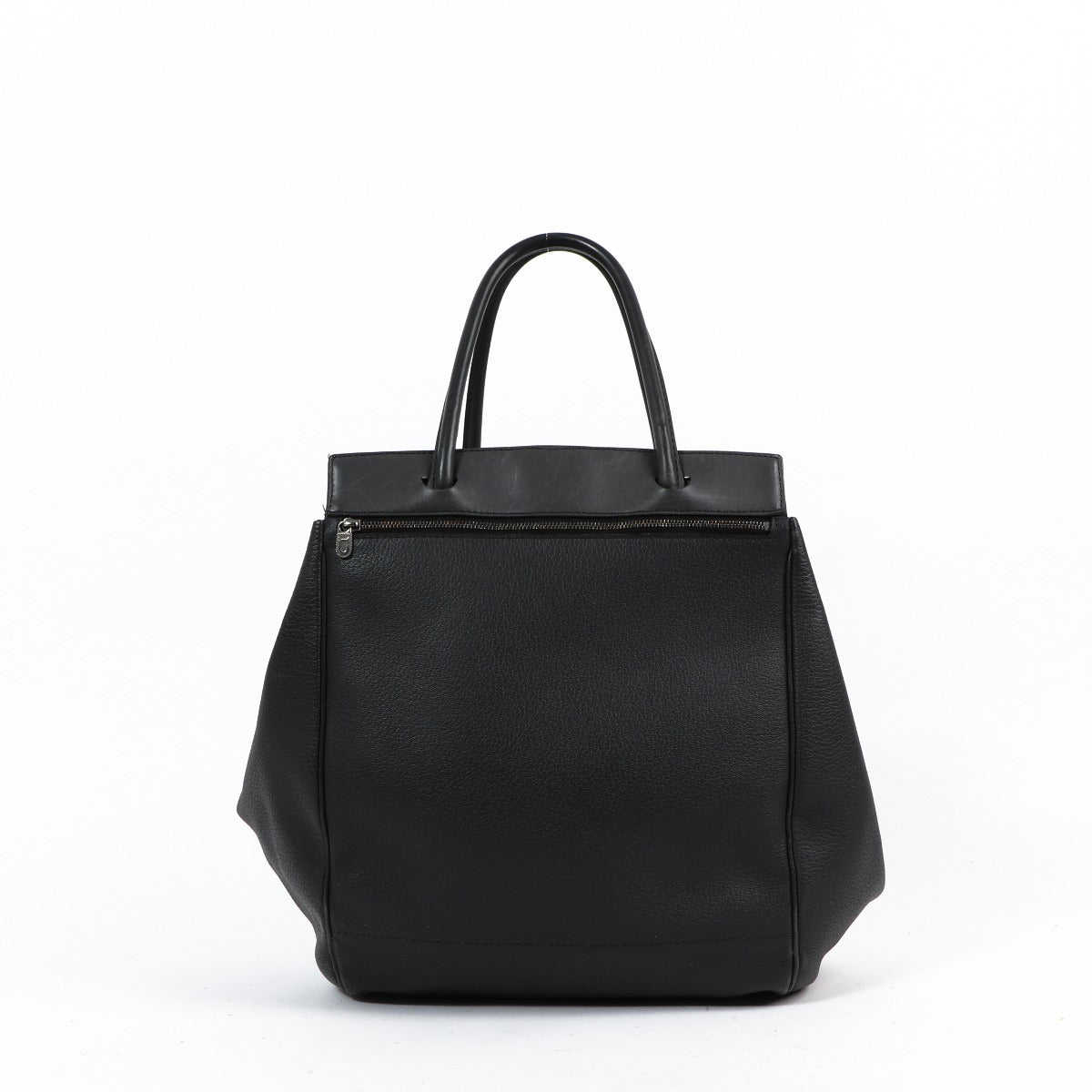 Delvaux Grey Leather Fold Handbag