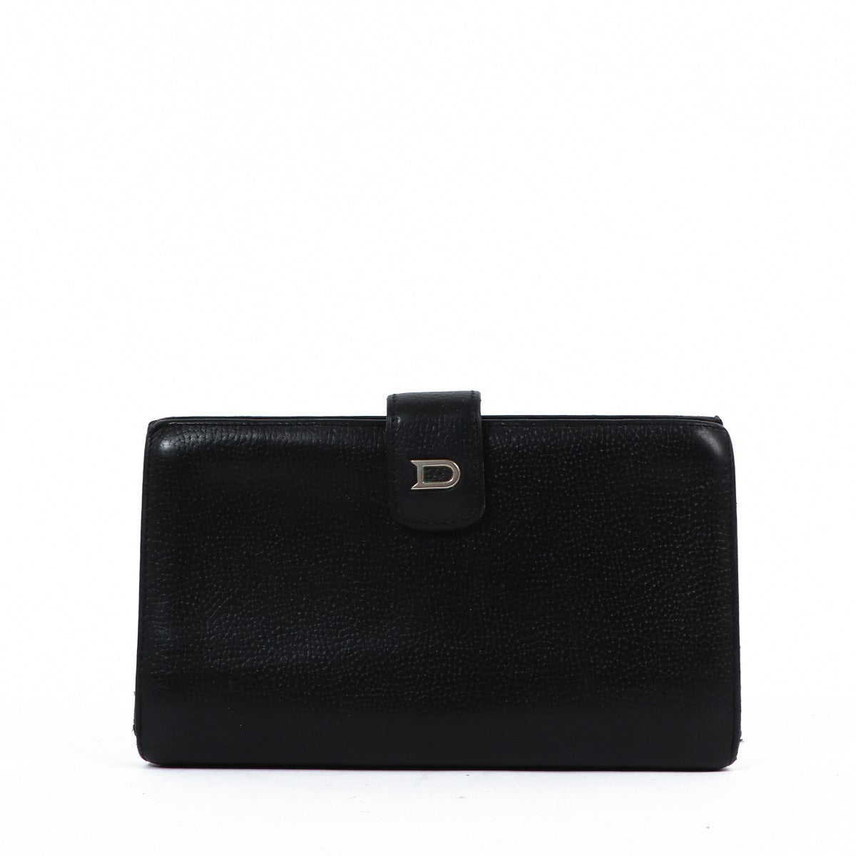 Portefeuille Delvaux en cuir noir