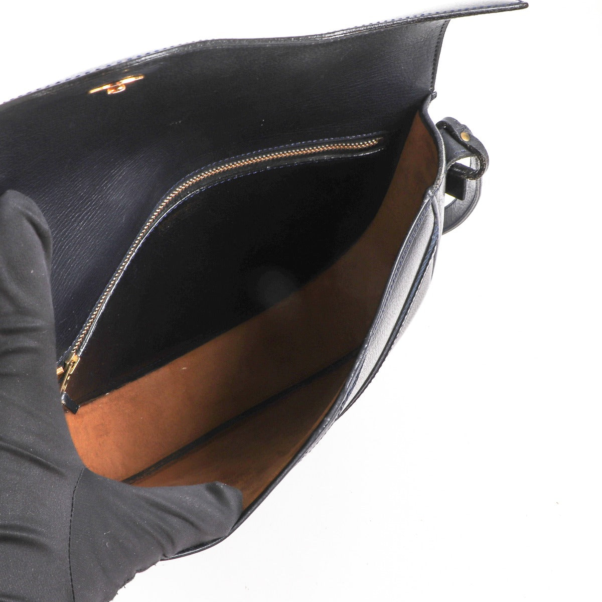 Delvaux Blue Leather Crossbody Bag