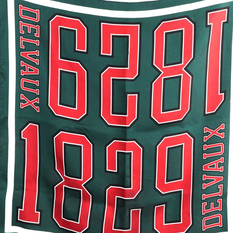 Buy an authentic Delvaux Green Brillant Hero Silk Scarf at Labellov in Antwerp.