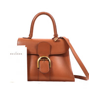 Buy an authentic second hand Delvaux Brillant PM Jumping Fauve bag in very good condition at Labellov Antwerp.