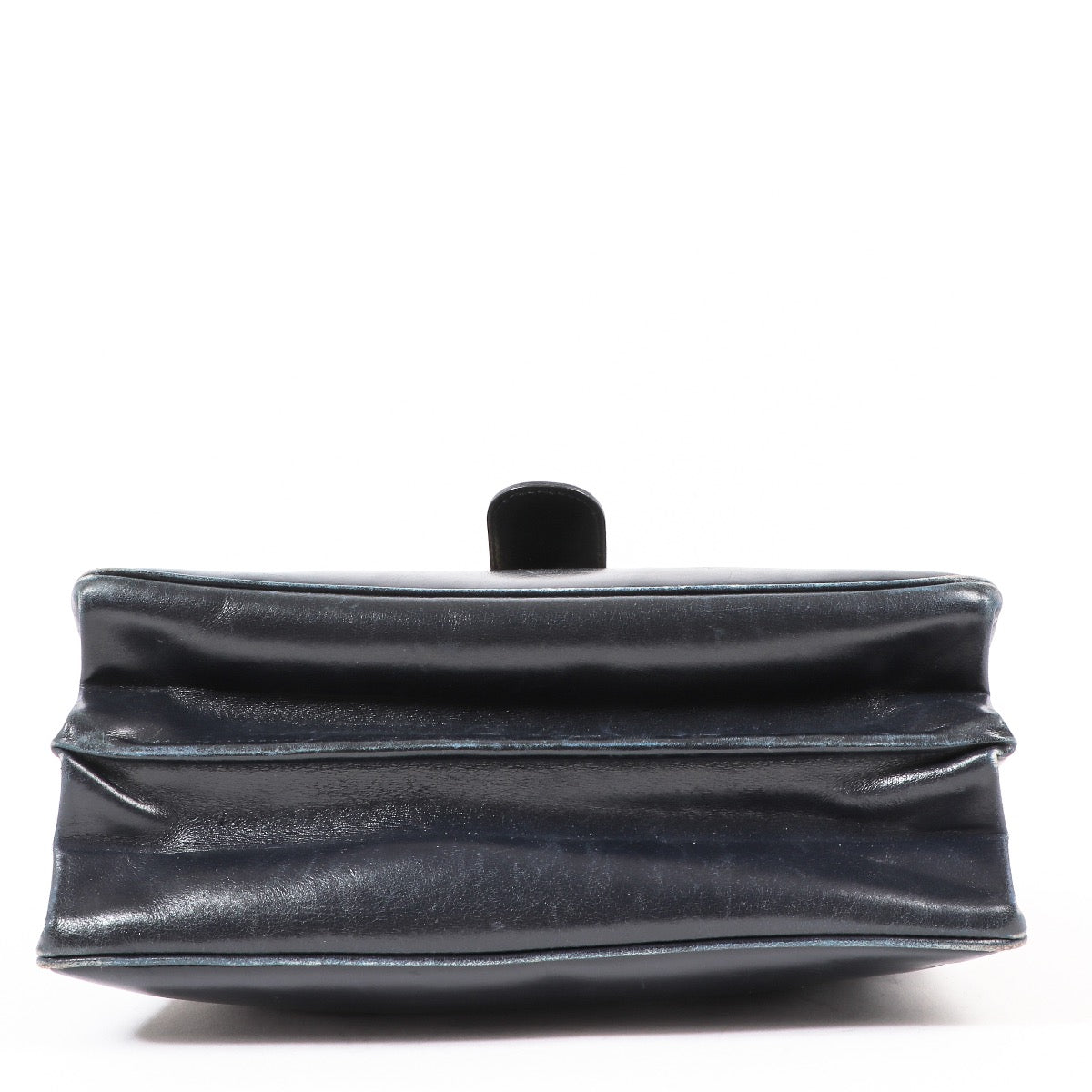 Buy an authentic second hand Delvaux Navy Blue Boxcalf Brillant Crossbody in good condition at Labellov