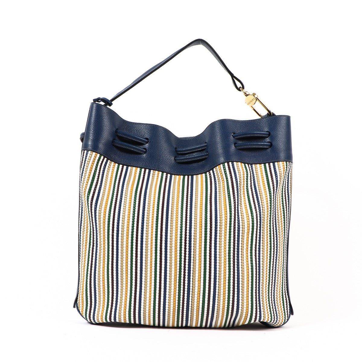 Buy an authentic second-hand Delvaux Crocus Toile De Cuir Shoulder Bag in very good condition at Labellov in Antwerp.