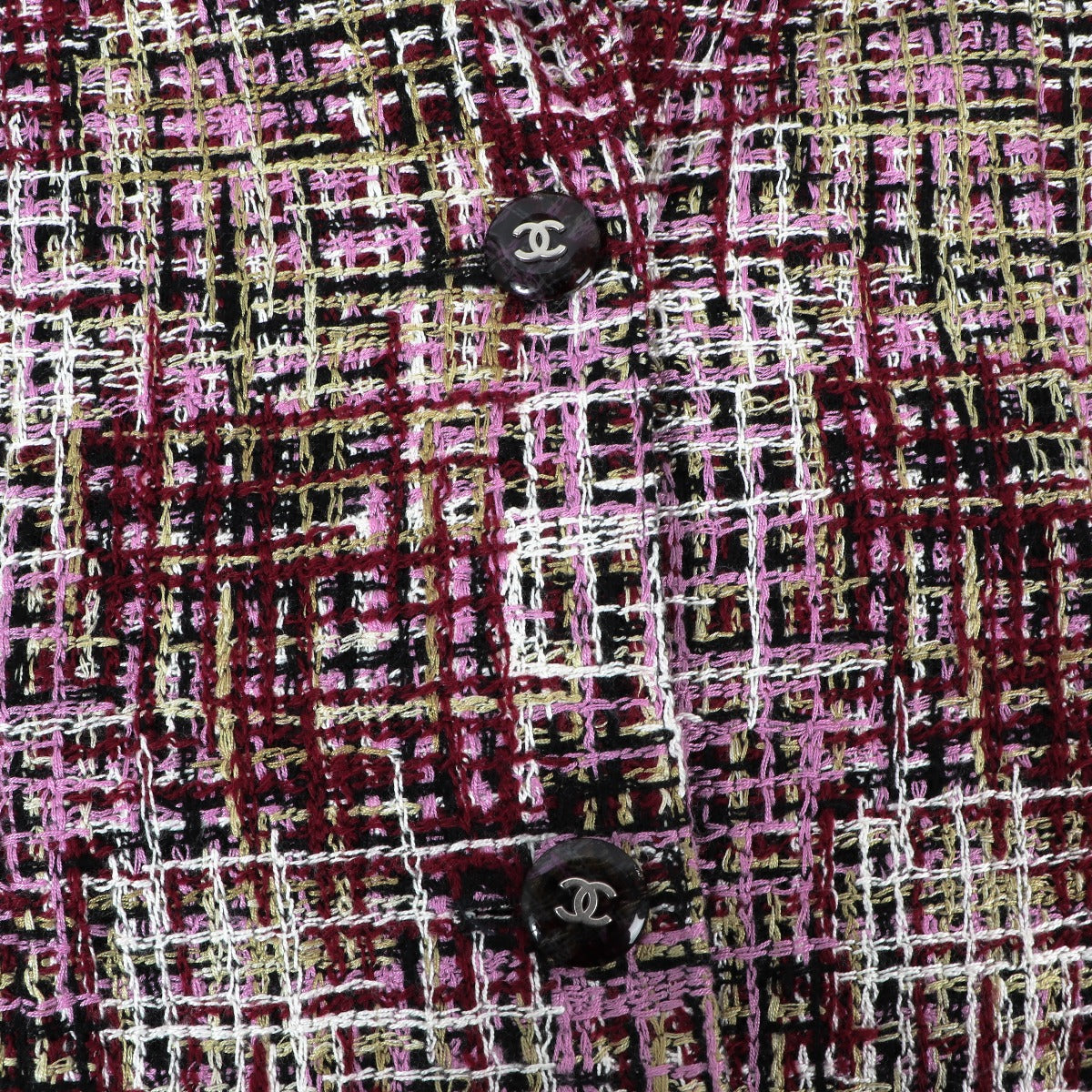 Chanel Lente 1998 Paarse Tweed Jasje - FR36