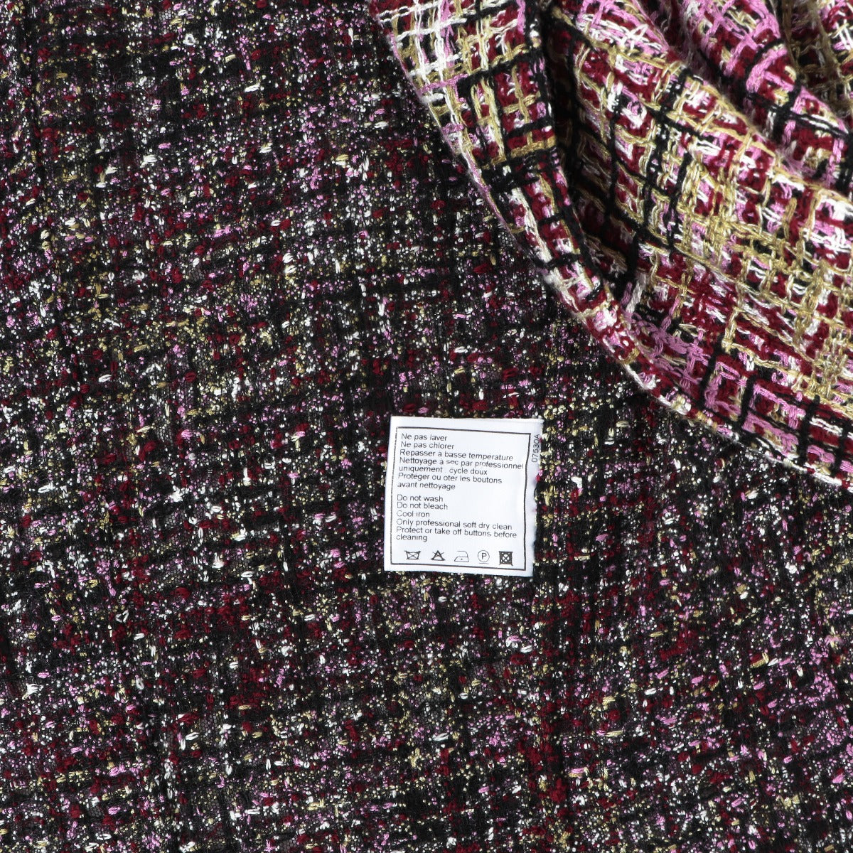 Chanel Lente 1998 Paarse Tweed Jasje - FR36