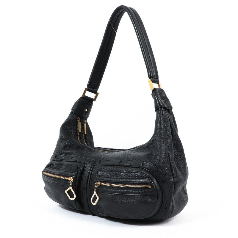 Delvaux Le Pauline GM Zwarte Cerf Schoudertas
