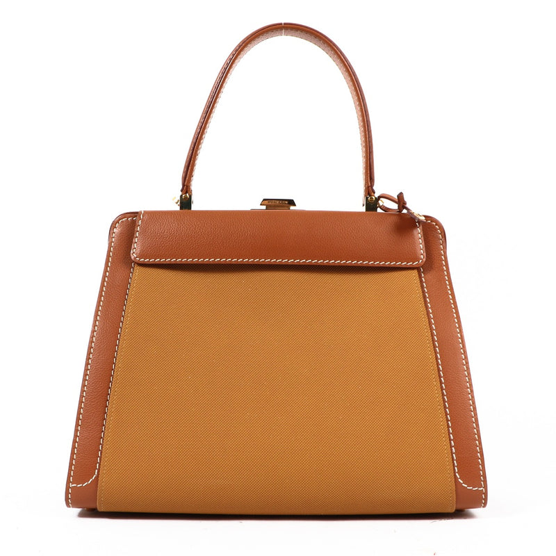 Delvaux Illusion Fauve Jumping Top Handle Bag