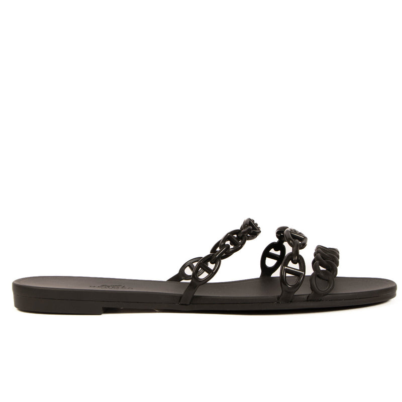 Hermes Rubber Chaine d'Ancre Rivage Sandals - size 40