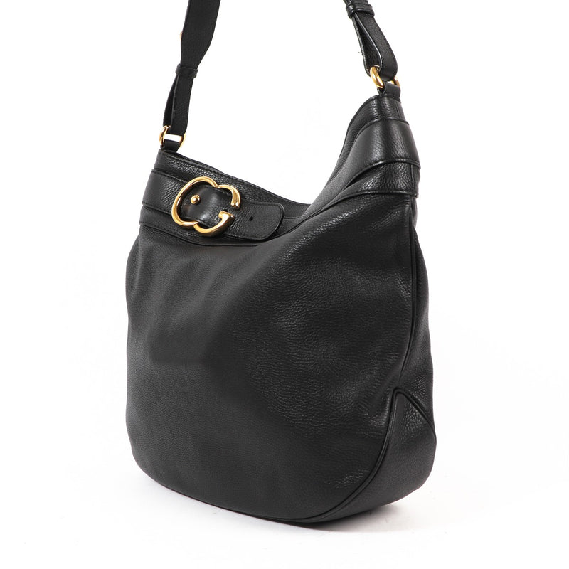 Gucci Ride Zwart Leren Crossbody Tas