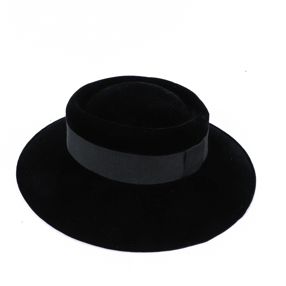 Chanel Vintage Black Velvet Hat