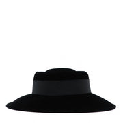 Chanel Vintage Black Velvet Hat