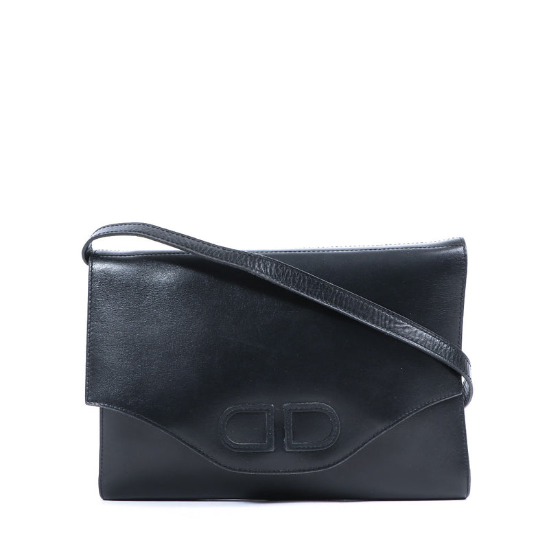 Delvaux Black Leather Shoulder Bag