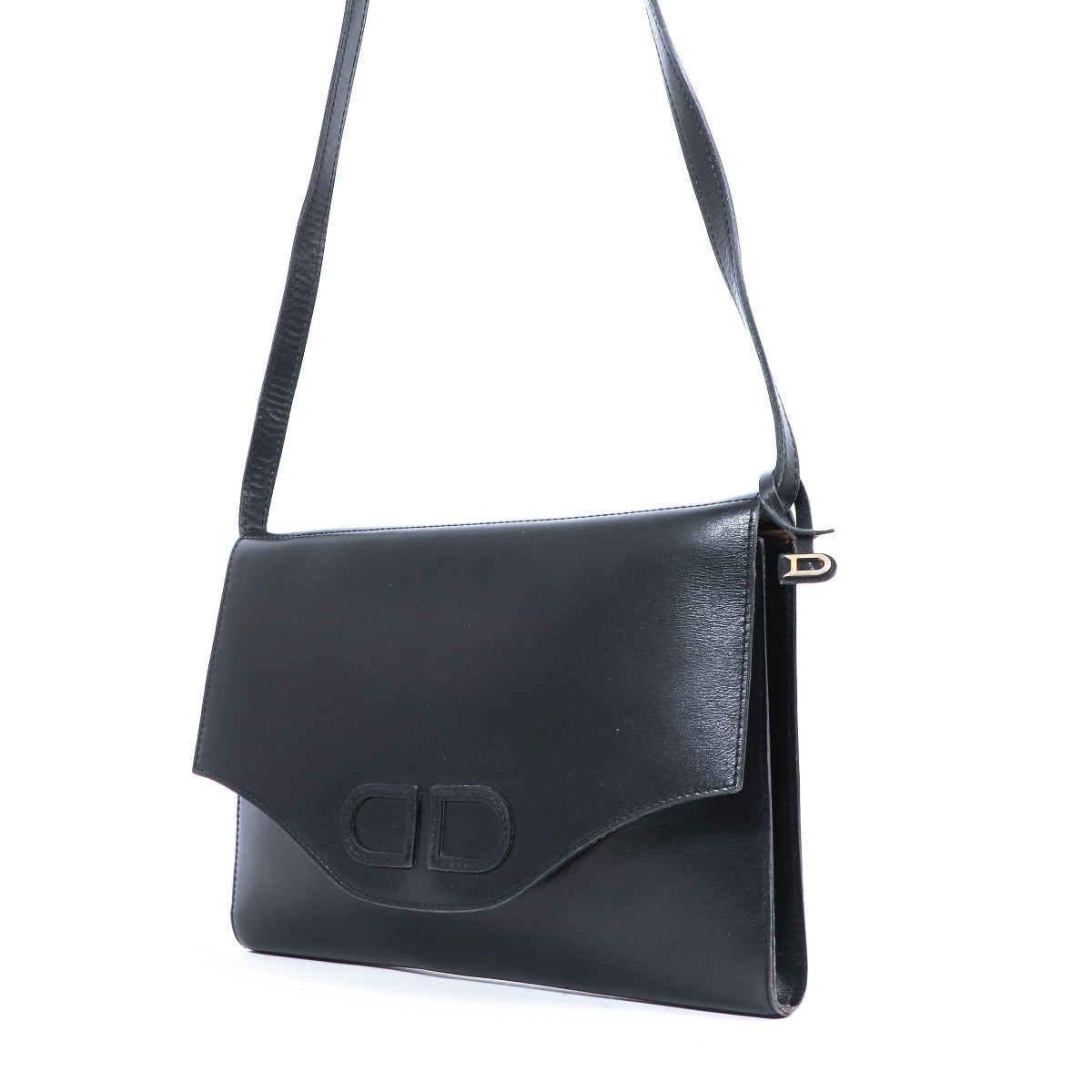 Delvaux Black Leather Shoulder Bag