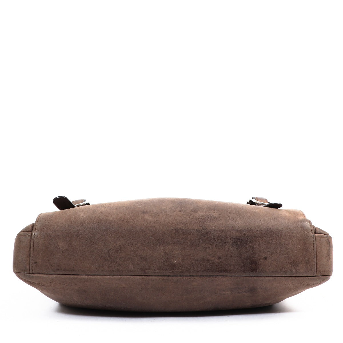 Delvaux Taupe Nubuck Student Messenger Bag