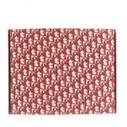 Christian Dior Oblique Burgundy Canvas Clutch