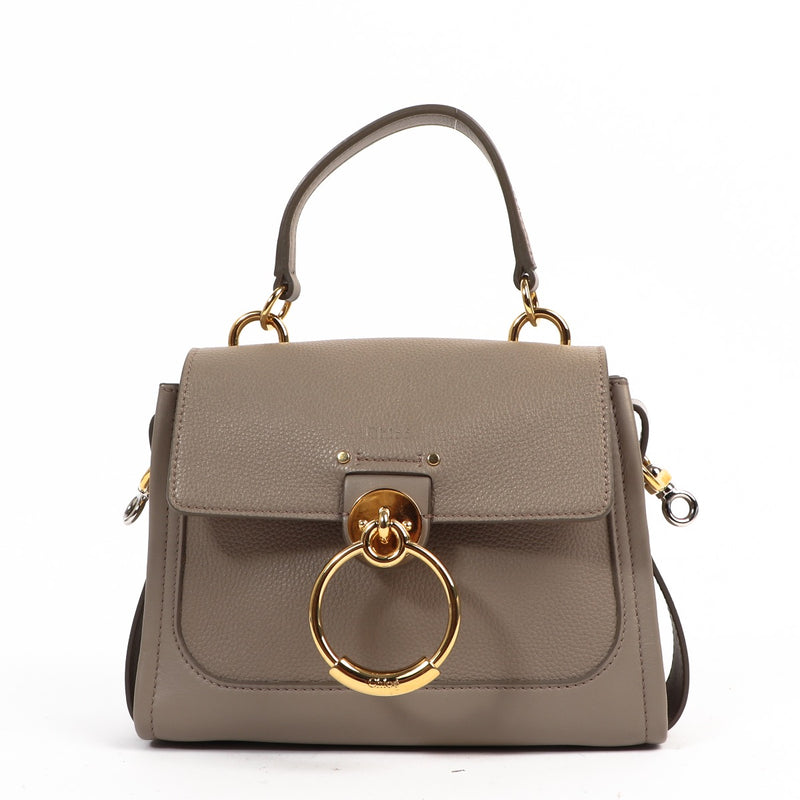 Chloé Tess Grey Leather Crossbody now for sale on Labellov website with designer items in good condition