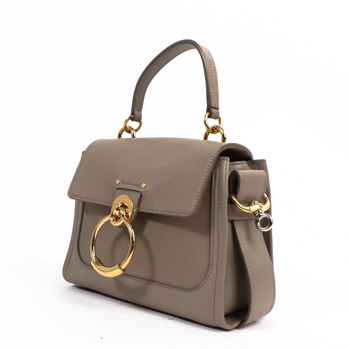Chloé Tess Grey Leather Crossbody now for sale on Labellov website with designer items in good condition