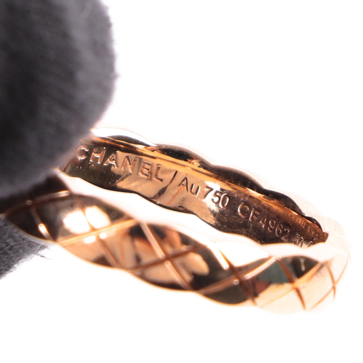 Chanel Coco Crush 18K Beige Gold Ring - Size 50