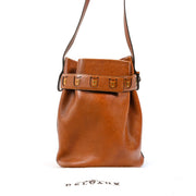 Delvaux Calicot Cognac Trotteur Bucket Bag