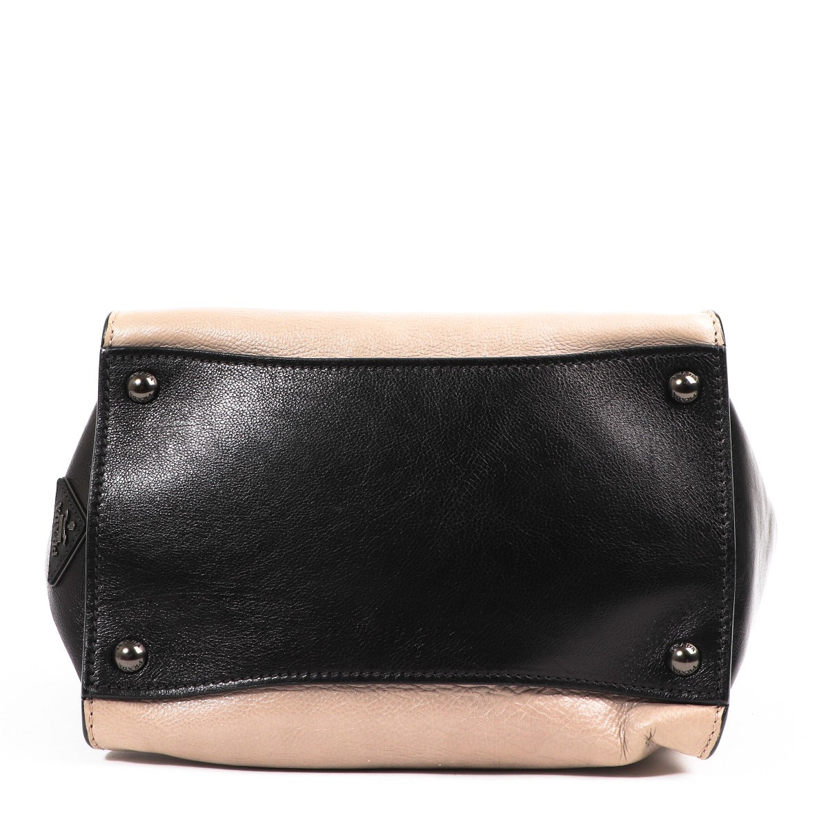 Sac fourre-tout Prada Twin bicolore en veau glacé