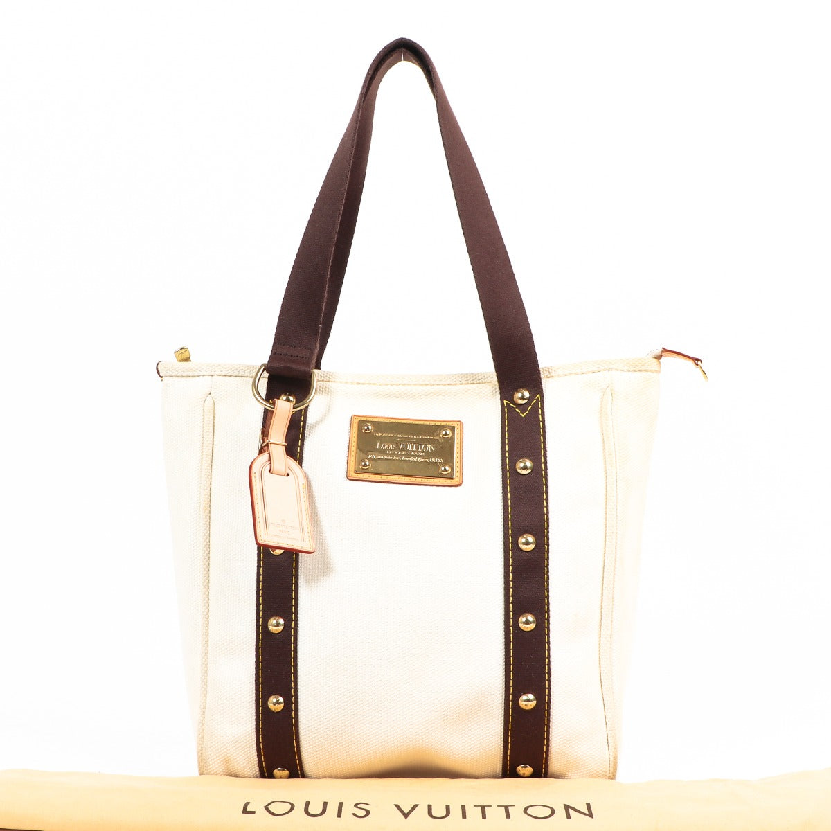 Louis Vuitton Antigua Cabas Canvas Tote Bag