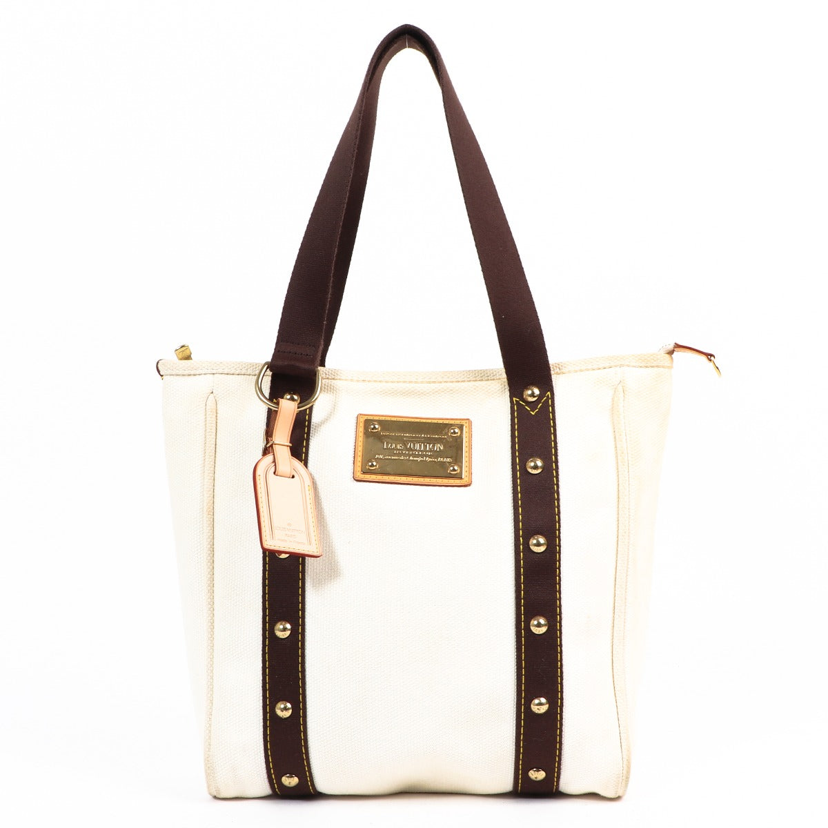 Louis Vuitton Antigua Cabas MM Canvas Tote Bag
