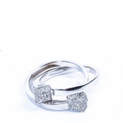 Gucci Diamonds 18K White Gold Double Ring
